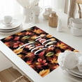 thumbnail image 5 of Hello Fall Placemats Set of 6 Fall Maple Leaf Watercolor Retro Country Texture Heat Insulated Linen Place Mats, Washable Stain-Proof Table Mats for Dining Tables Holiday Decor 13x19inch, 5 of 9