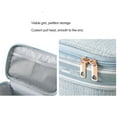thumbnail image 2 of Matsuzay Bolsa Bolsas de almacenamiento Simple Sólido Multifuncional Ligero Paquete portátil Pastas de dientes Cepillo de dientes para viajar Almacenamiento y organización del hogar Blanco, 2 of 6
