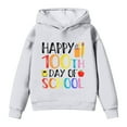 thumbnail image 7 of IWRICH Happy 100th Days of School Hoodies for Boys Girls Long Sleeve Lined Hooded Sweatshirts Cute Tops,Size 2-14 Years White 110, 7 of 7