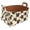 Multicolor 3, variant on Brown and White Marbling Storage Basket Collapsible Storage Bin, PU Foldable Basket Convenient Box Storage Organizer with Handles for Shelves Office Bedroom Closet Nursery Toys Laundry