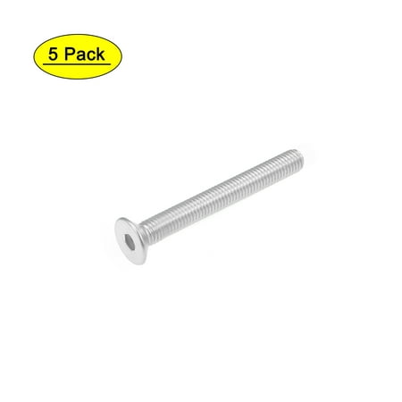 

Uxcell M8x65mm Flat Head Machine Screws Inner Hex Screw 304 Stainless Steel Fasteners Bolts 5 Pack
