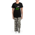 thumbnail image 4 of CafePress - Snail Turtle Ride Pajamas - Women's Short Sleeve Print T-Shirt and Pants Dark Cotton Pajama Set, 4 of 7