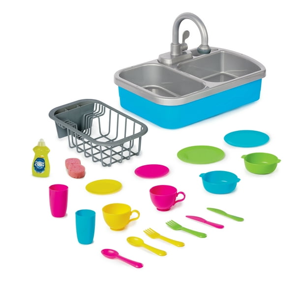 Spark Create Imagine Toy Kitchen Sink with Accessory Play Set, 20