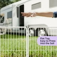 thumbnail image 5 of SunsGrove Dog Playpen with Wider Door, Heavy Duty Anti-Rust Pet Pen for Indoor, Courtyard, RV Camping for Puppy and Small Dogs,24'' 8 Panels,White, 5 of 11
