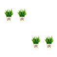 thumbnail image 4 of Transemion 1/2/3 Living Room Banquet Portable Artificial Flower Bonsai Outdoor Office Simulation Flowers Fake Plant Desktop Shelf Type 1 2PCS, 4 of 6