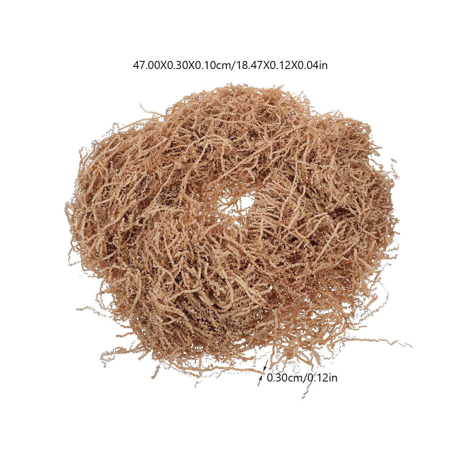 LOLIPPYY Khaki Crinkle Paper Filler 1 Pack for Wedding Decorations and Anniversary Gift Packaging