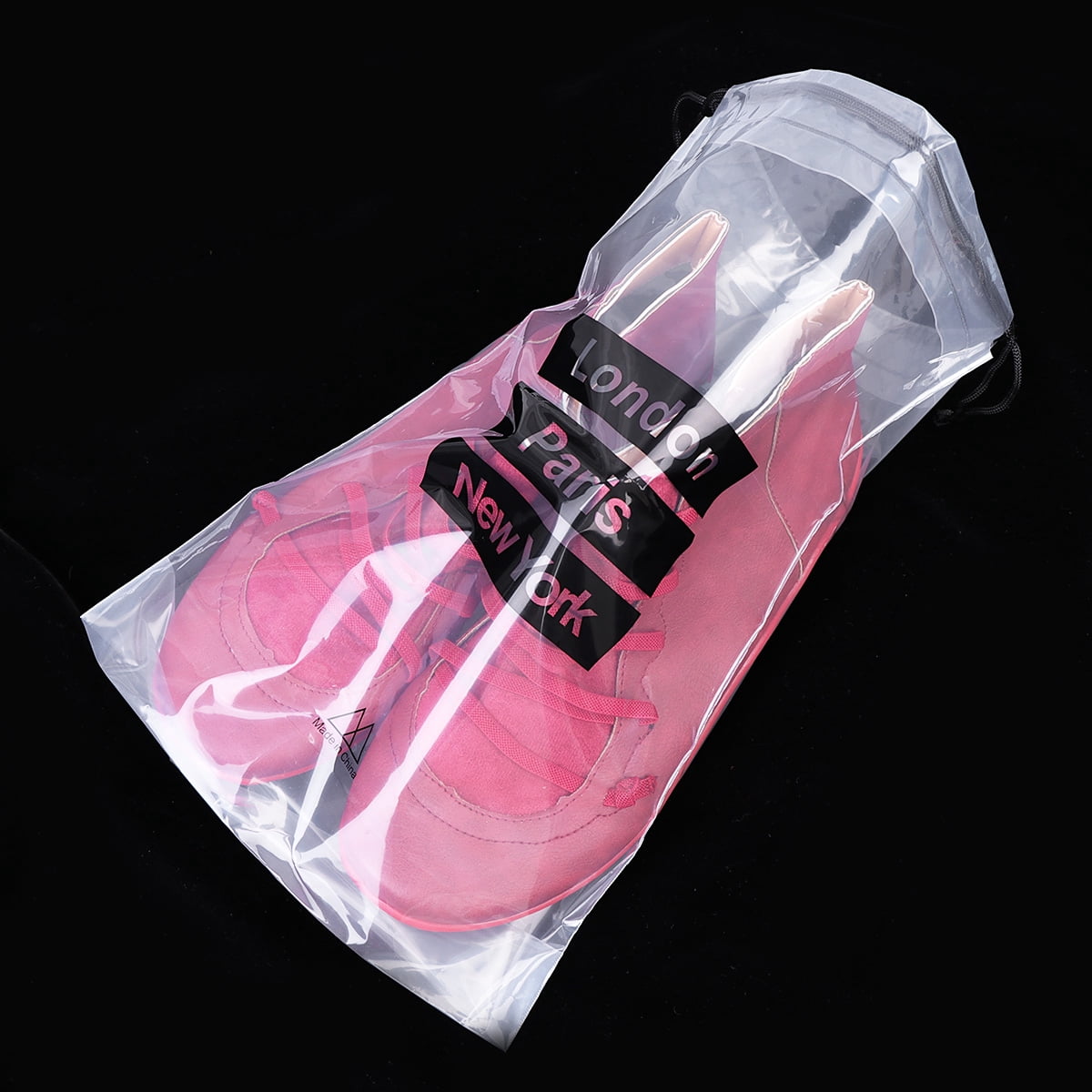 unbranded 30 pcs Waterproof Shoes Bag Transparent Shoe Organizer Outdoor Portable Drawstring Pouch Travel Drawstring Pouch