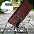 thumbnail image 5 of Funda de piel sintética estilo empresarial para Samsung A51 4g con tarjetero, función billetera, función atril y protección contra caídas., 5 of 5