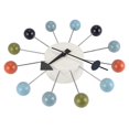 thumbnail image 1 of Simple Colorful Ball Modern Clock Art Simulation Sport Decorative Candy Wall Clock Mixed Color Metal + Solid Wood Ball, 1 of 5