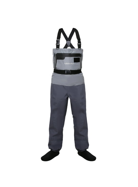 Kylebooker Waterproof Breathable Stockingfoot Chest Waders Featuring Premium Five Layer Fabric Fishing Hunting Waders KB007