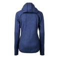 thumbnail image 3 of Women's Cutter & Buck  Heather Blue Frisco RoughRiders Mainsail Sweater Knit Raglan Full-Zip Hoodie, 3 of 3