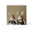 thumbnail image 5 of 3drose, Photograph of an Adorable Stuffed Bunny Couple Dressed up for Easter., 12 Greeting Cards with Envelopes, 5 of 7