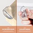 thumbnail image 2 of 12pcs Adhesive Silicone Baby Proof Corner Guards Transparent Corner Protectors, 2 of 6