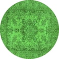 thumbnail image 1 of Ahgly Company Indoor Round Oriental Green Industrial Area Rugs, 5' Round, 1 of 4