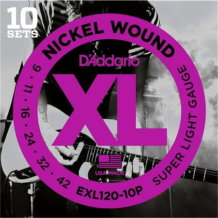 UPC 019954952105 product image for D'Addario EXL120 Nickel Super Light Electric Guitar Strings 10-Pack | upcitemdb.com