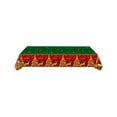 thumbnail image 2 of Christmas Tablecloth - PE Plastic Table Cover with Reindeer, Snowflakes, and Bells Pattern for Holiday Parties, Durable, Leak-Proof, Easy Cleanup, 2 of 6