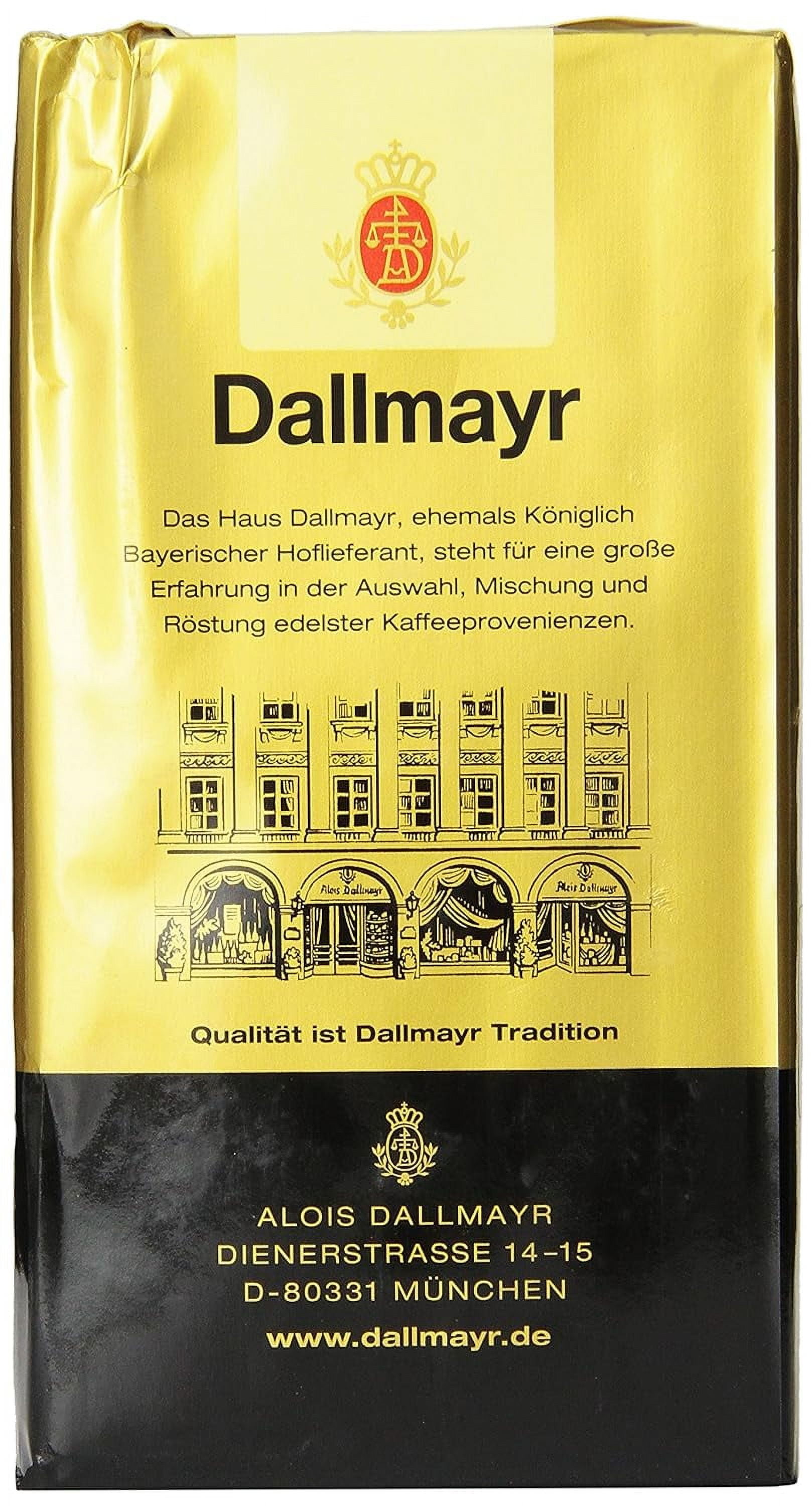 Dallmayr Decaffeinated Ground Coffee Large (entcoffeiniert) 17.6 oz