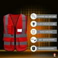 thumbnail image 5 of A-SAFETY 21 colors High Visibility Reflective Work Safety Vest（XS-8XL), 5 of 9