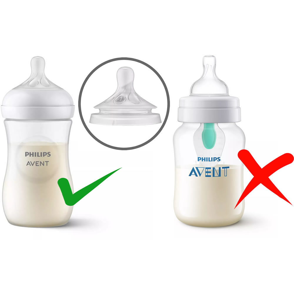  Philips Avent Natural Response Baby Bottle Nipples Flow 4,  3M+, 4pk, SCY964/04 : Baby