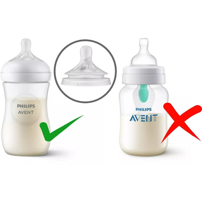 Philips Avent Natural Response Baby Bottle Nipple Flow 1 0m x2