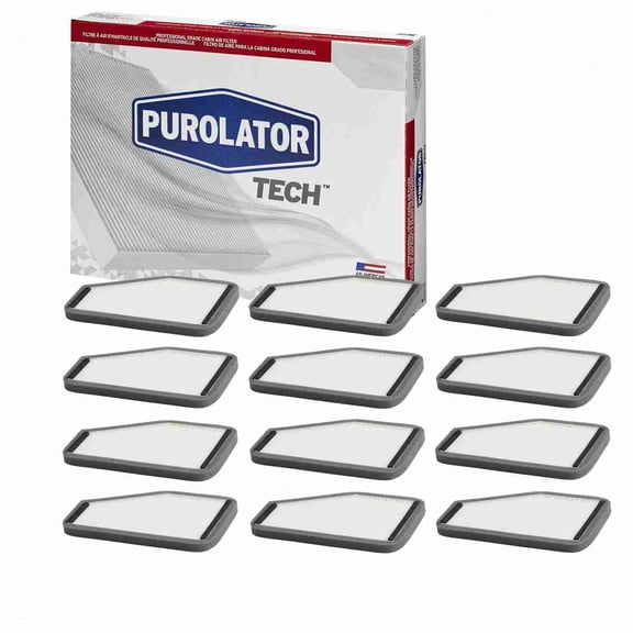 12 pc Purolator TECH TC25685 Cabin Air Filters for 49466 61649466 83466 8L8Z-19N619-B 9466 AFC1354 C25685P CAF1844P CAF2061 CCF1844 CF-174 CF10548 CF1174 FA-15 MC25685 PA4394 PC5685 PCF5685 HVAC