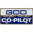 thumbnail image 1 of God Is My Co-Pilot Metal License Plate, 1 of 1