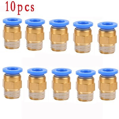 10PCS 1/8 Tire Changer Machine Air Valve Fitting Connector Tube 8MM Coats 