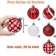 thumbnail image 4 of 6 cm/2,37 pulgadas pintura resistente a los golpes y bolas de Navidad colgantes de plástico brillante Afortunado Sencillez, 4 of 5
