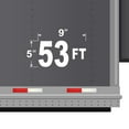 thumbnail image 3 of Set of 2 - 53 feet 53 ft 53' Trailer Length Vinyl Decal Sticker - Many Colors & Sizes - Trailer Sign Semi-Trailer Length Number Truck Safety Markings for Dry Van and Reefer Trailers (9" x 5", White), 3 of 8