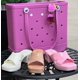 thumbnail image 2 of Bolsa de playa, cesta de silicona, bolso de gelatina de viaje impermeable, cesta de Picnic para mujer, bolso de mano multiusos de cocodrilo, bolsas de compras, 2 of 5