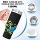 thumbnail image 4 of Regalos personalizados de Rick y Morty para vasos de 40 oz con asa y pajita - Taza de café de viaje de acero inoxidable con tapa - Regalos ideales para mujeres, niñas y niños en cumpleaños y Navidad, 4 of 8