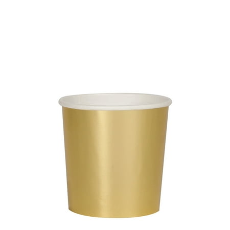 Meri Meri Gold Tumbler Cups  8ct