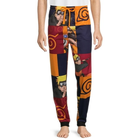 Naruto Shippuden Men's Allover Print Sleep Pants, Sizes S-6XL