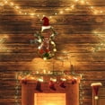 thumbnail image 4 of Garland Door window and wall Hanging Ornament Decoration Rattan with Lights - Red scarf, 4 of 6