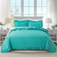 thumbnail image 1 of JML Classic Vintage-Inspired Quilt Set, 3-Piece King Size, Stonewashed Bedspread Coverlet, 1 of 6