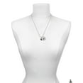 thumbnail image 3 of Delight Jewelry Resin Shark Silvertone Script Initial Disc - T - Charm Necklace, 20"+3", 3 of 4