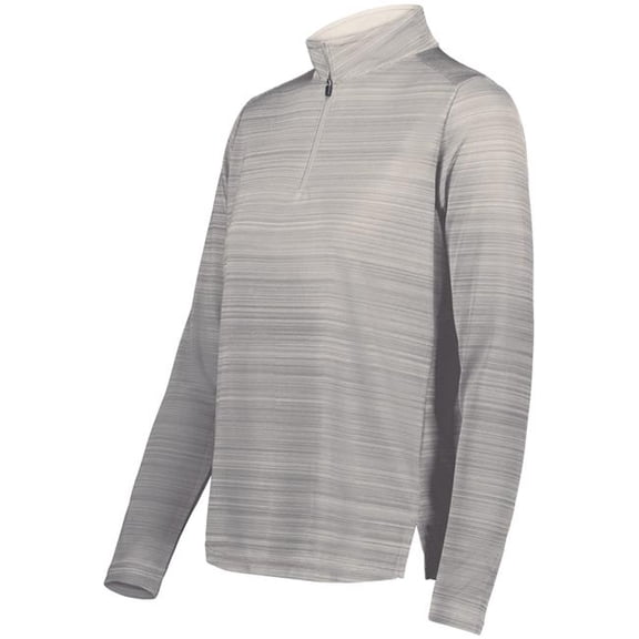 Augusta Sportswear 7012.009.M Ladies Pursuit 0.25 Zip Pullover, Athletic Grey - Medium