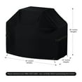 thumbnail image 4 of COVERS&ALL BBQ Grill Cover, Oxford Fabric, Waterproof UV & Weather Resistant Outdoor Indoor Cover with Velcro Strap, Drawstrings and Storage Bag (50" Inches, Black), 4 of 7