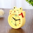 thumbnail image 6 of WRITWAA Yellow Cat Desk Alarm Clock with Large Easy-to-Read Numbers, Table Clock for Home and Office, 6 of 6
