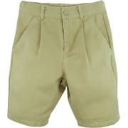 Eagle Eye Explorer Adjustable Flex Waist Chino Shorts for Boys and Girls. Khaki Tan.Small/Medium. Fits 5-6.