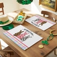 thumbnail image 3 of Happy Easter Bunny Placemat of 1 PC, Leopard Rabbits Spring Plaid Table Mats Washable Heat-Insulation Non-Slip Place Mats for Kitchen Dinner Table Indoor Outdoor Decor,13x19 Inch, 3 of 9