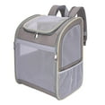 thumbnail image 1 of Mochila portamascotas, bolsa de viaje para perros pequeños y gatos, bolsa de transporte plegable para caminar al aire libre, hacer turismo y viajar Caqui, 1 of 9