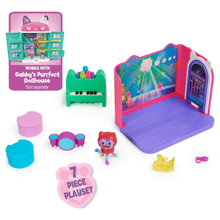 Gabby's Dollhouse, Groovy Music Room Playset with Daniel James