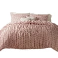 thumbnail image 3 of Lauren Conrad Pink Floral Comforter Set - Gathered Texture Twin/Twin XL 4 Pc Bed, 3 of 3