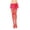 Red, variant on Women's Black Fishnet Stocking With Lace Top Adult