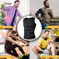 thumbnail image 5 of Qtree Men Body Shaper Waist Trainer Vest Slimming Sauna Sweat Jacket Compression Shapewear Fat Burner Workout Belly Trimmer Tops, 5 of 5