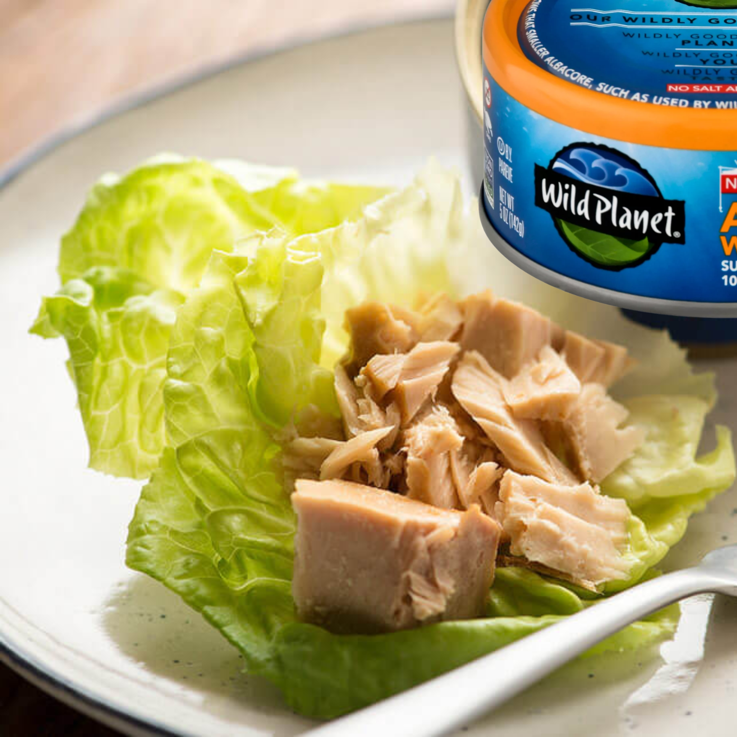 Wild Planet Albacore Wild Tuna 5oz Cans, Sea Salt White Tuna Steak Gluten Free DHA Omega 3 Keto & Paleo Friendly Ready to Eat Fish Gourmet Great for Salad Pasta or Entrée with Savory Flavor Pack of 6