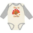 thumbnail image 3 of Inktastic My 1st Gobble with Turkey Face Boys or Girls Long Sleeve Baby Bodysuit, 3 of 5