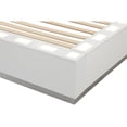 thumbnail image 5 of Coco King 5 Pc LED Bedroom Set Made with Wood in Milky White, 5 of 15