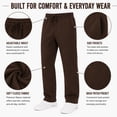 thumbnail image 3 of Men’s 3-Pack Heavyweight Fleece Sweatpants – Open Bottom Joggers for Gym & Casual Wear (S-3XL), 3 of 7